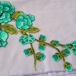 Floral Embroidered Fabric